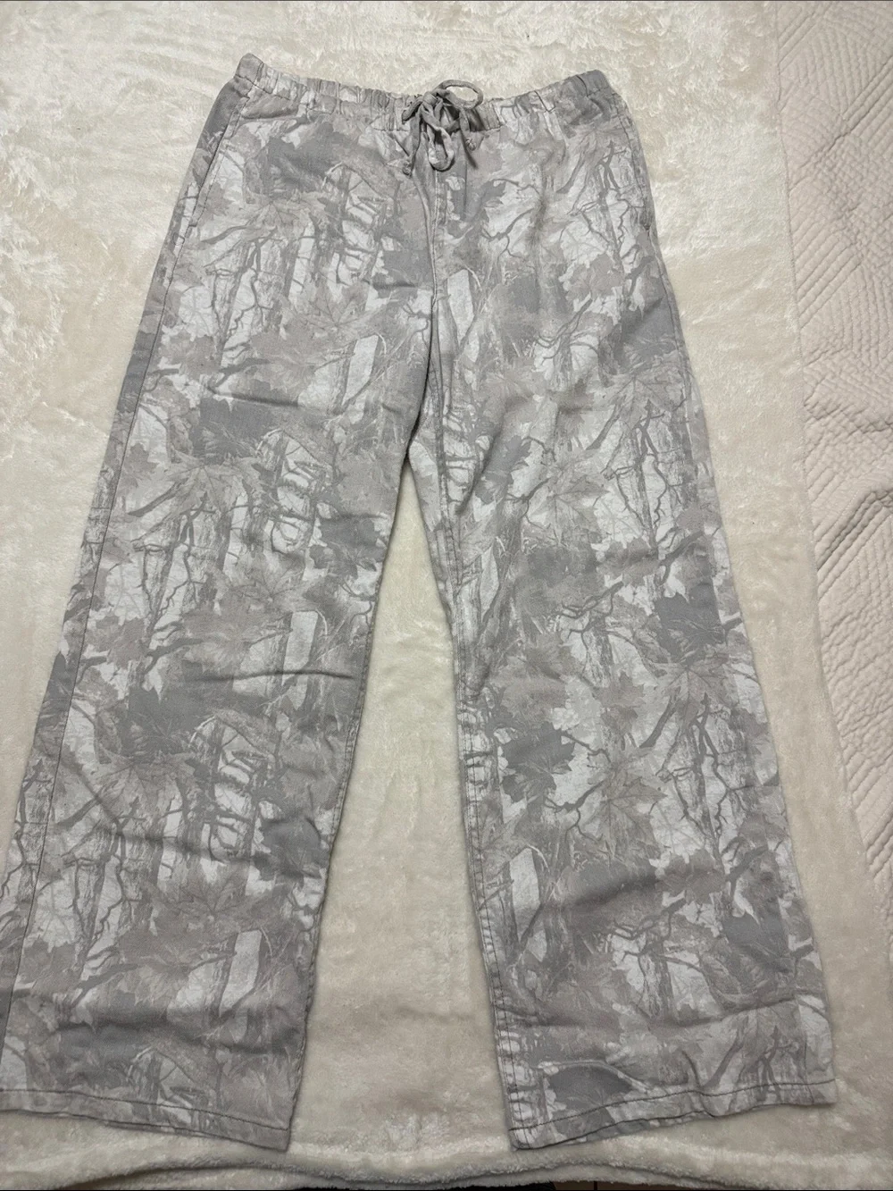 Vanilla Star Gray Camouflage Drawstring Joggers - Picture 1 of 3